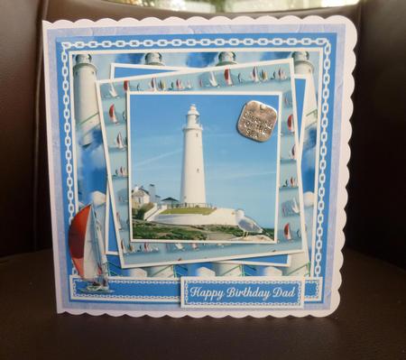 Lighthouse & Sails by Jayne Jones