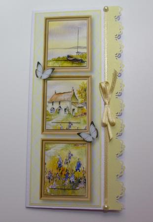 Seaside Cottage Frame Trio Large Dl by Jayne Jones