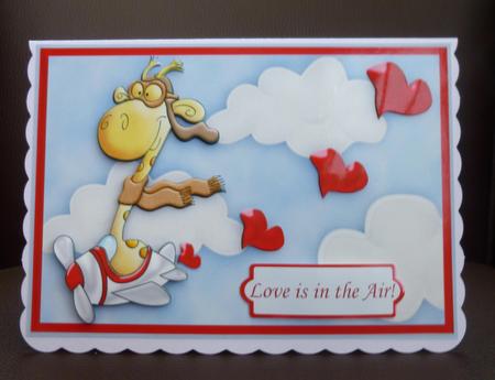 Love is in the Air Topper and Decoupage by Jayne Jones