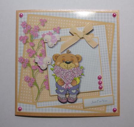 Happy Mothersday,birthday, Cute Teddie by Jayne Jones