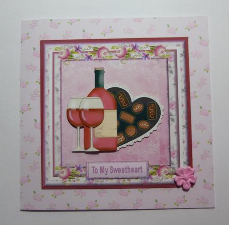 Valentines Day Decoupage Topper by Jayne Jones