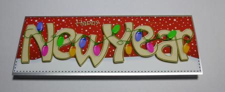 Large Dl New Year Lights 3D Decoupage by Jayne Jones