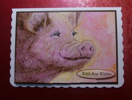 Smile & the World Smiles with You Pig Wavy Corner Stacker by Jayne Jones