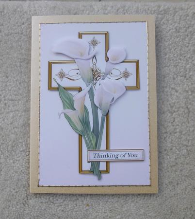 White Lily Cross by Jayne Jones