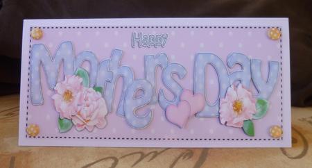 Large Dl Mothers Day Flowers & Roses 3D Decoupage by Jayne Jones