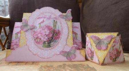 Stepper Card a Basket Full of Flowers 186 by Jayne Jones