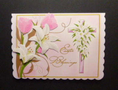 Easter Blessings 6x8 Card Front by Jayne Jones