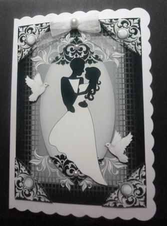 Bride and Groom 6x8 B&w by Jayne Jones