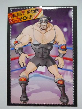 Wrestler Dude (black) by Jayne Jones