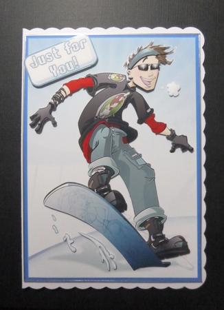 Snowboard Dude by Jayne Jones