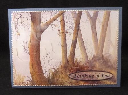 Beside the Lake Wavy Corner Stacker Topper Sympathy Card by Jayne Jones