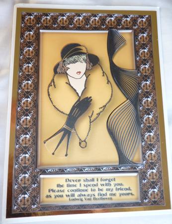 Deco Diva, Gold by Jacki Moorcroft