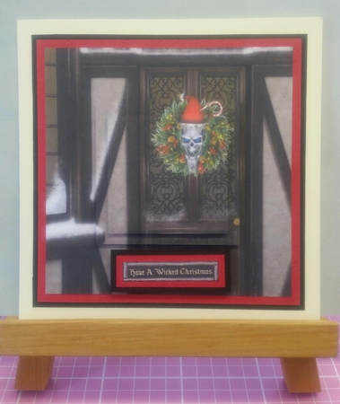 One Sheet Wonders - Have A Wicked Christmas - Easy Cut - 3D Pyramid/pyrimage by Jackie Bullock