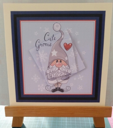 12x12cm Cute Gnome Design Sheet 5 by Jackie Bullock