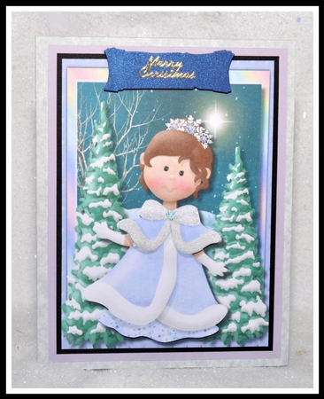 Beautiful Christmas Snow Princess  by Jackie Bullock