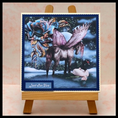 Night Sparkles Topper with Decoupage by Jackie Bullock