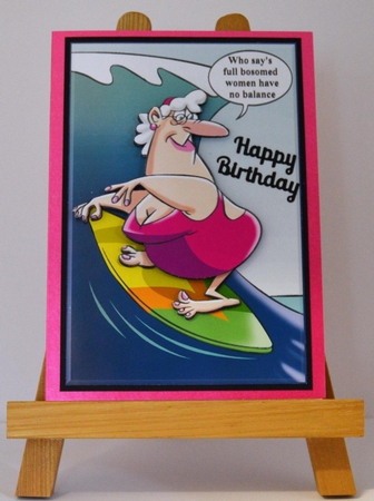 Well Bosomed Surfer by Jackie Bullock