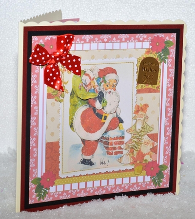 Merry Christmas Santa Topper 2 by Jackie Bullock