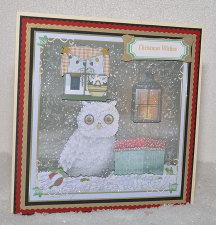 Snow is Falling Christmas Topper by Jackie Bullock