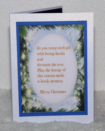A5 Christmas Snowman with verse  by Jackie Bullock