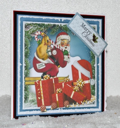 Santas Christmas Skis  by Jackie Bullock