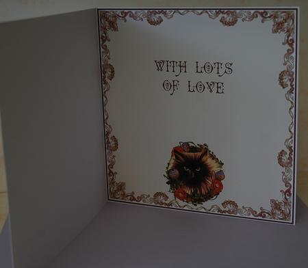 Exotic Cat Wreath Insert - with Love by Jackie Bullock