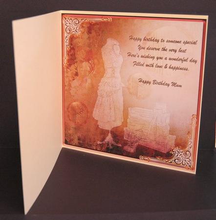 Steampunk Mum 8x8ins Insert by Jackie Bullock