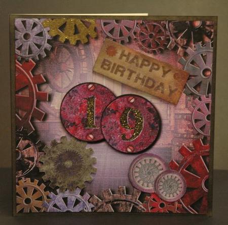Steampunk Age Topper - 19 - Rusty Cogs by Jackie Bullock