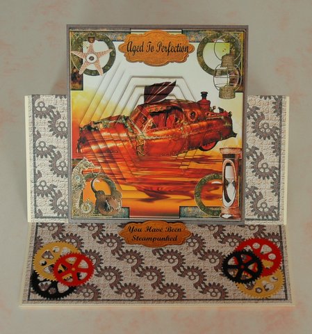 Steampunked Aged to Perfection with Pyramid Layers by Jackie Bullock