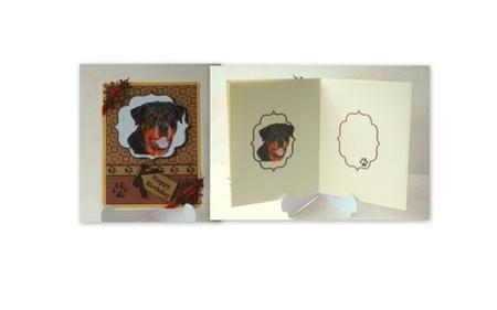 Rottweiler Doggy Birthday Wishes Insert by Jackie Bullock