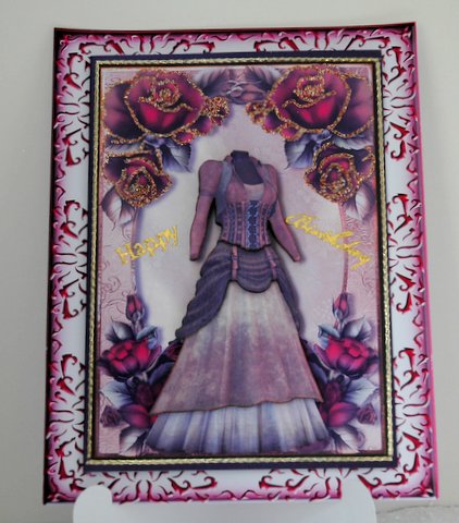 Elegant Blank Card Base 7 by Jackie Bullock