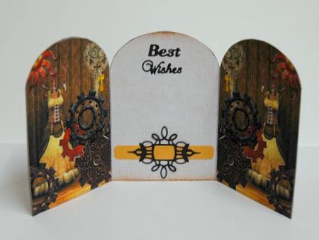 Steampunk Tri-fold by Jackie Bullock