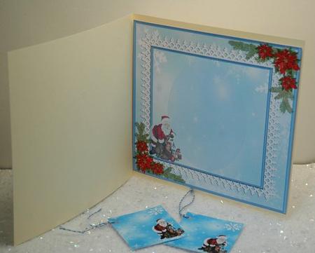 Santa with His Sack of Toys (incert) by Jackie Bullock