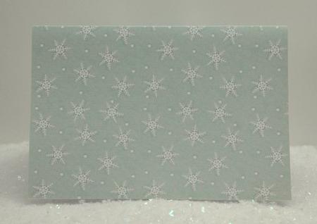 Green Background Snowflake by Jackie Bullock