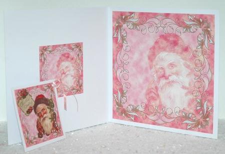 Vintage Santa Quick Card Insert by Jackie Bullock