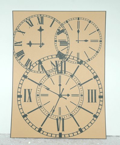 A4 Background Clocks by Jackie Bullock