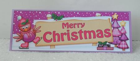 Christmas Robin Signpost Large Dl Easicut 3D Decoupage by Jackie Bullock