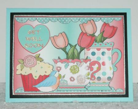 Coffee and Cake Get Well Soon 1 by Jackie Bullock