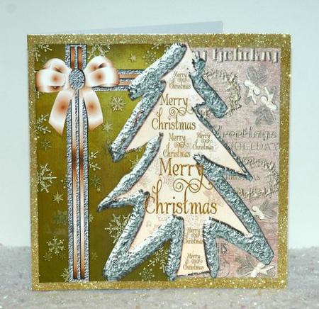 Christmas Text Backing Paper - Grungy by Jackie Bullock