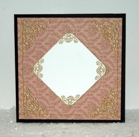 Fancy Frame 8x8 Blank Card Front - Earthy Shade by Jackie Bullock