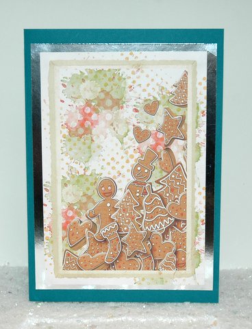 Gingerbread Christmas Backing Paper by Jackie Bullock