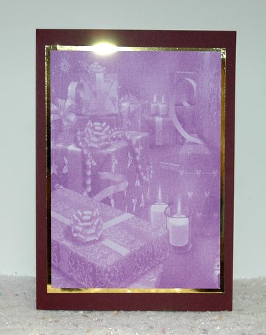 Purple Christmas Paper by Jackie Bullock