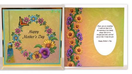 Floral Mother's Day Insert by Jackie Bullock