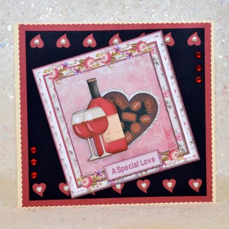 Valentines Day Decoupage Topper by Jackie Bullock