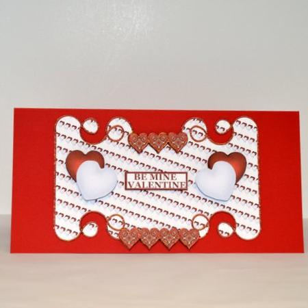 Valentine Heart Quick Card Front by Jackie Bullock