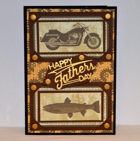 Motorcycle & Fish by Jackie Bullock