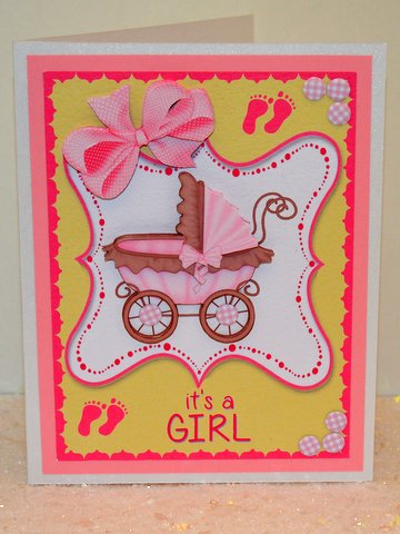 Sweet Topper - It's a Girl by Jackie Bullock