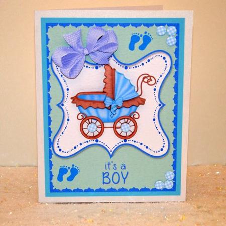 Sweet Topper - It's a Boy by Jackie Bullock