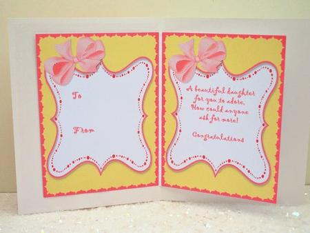 Sweet Topper - It's a Girl Insert by Jackie Bullock