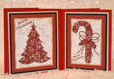 Tree and Candycane by Jackie Bullock